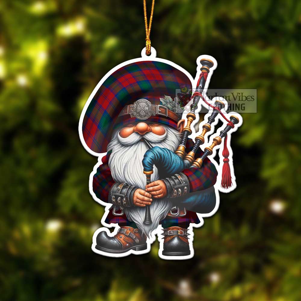 Tartan Vibes Clothing Byres (Byses) Tartan Badpiper Gnome Christmas Ornament