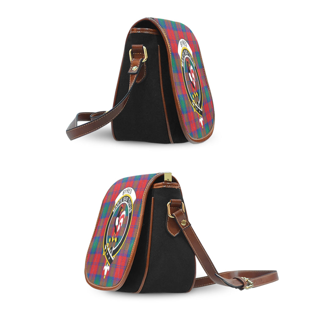 Byres (Byses) Tartan Saddle Bag with Family Crest - Tartan Vibes Clothing