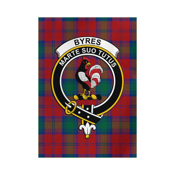 Byres (Byses) Tartan Garden Flag with Family Crest - Tartan Vibes Clothing