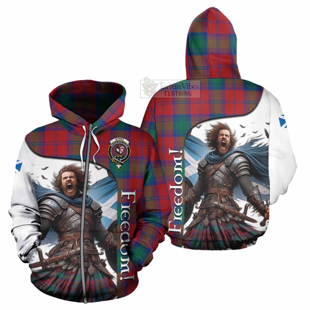 Tartan Vibes Clothing Byres (Byses) Crest Tartan Hoodie Inspired by the Freedom of Scottish Warrior