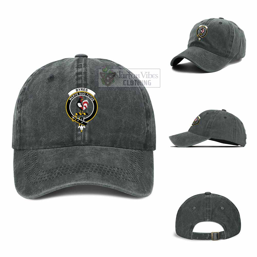 Tartan Vibes Clothing Byres (Byses) Clan Crest Denim Classic Cap