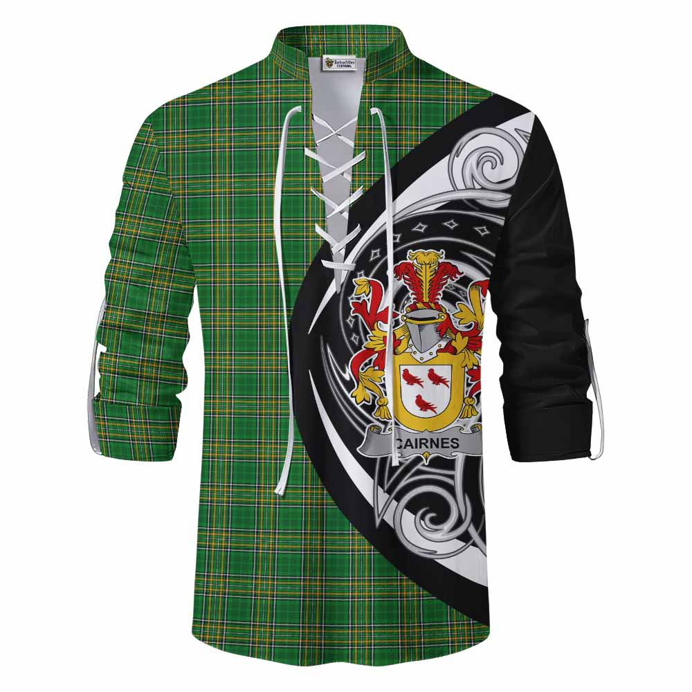Cairnes Irish Clan Ghillie Kilt Shirt Celtic Circle Style Men - Tartan Vibes Clothing