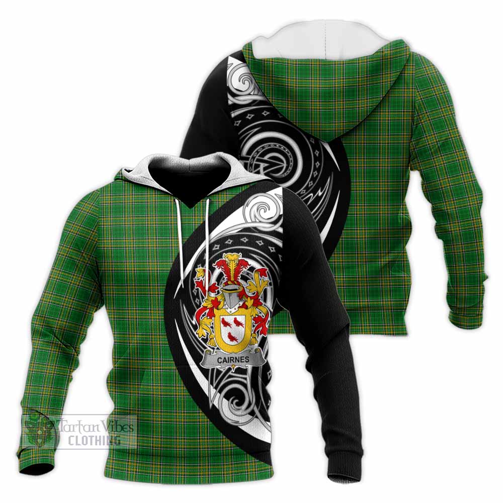 Cairnes Irish Clan Knitted Hoodie Celtic Circle Style - Tartan Vibes Clothing