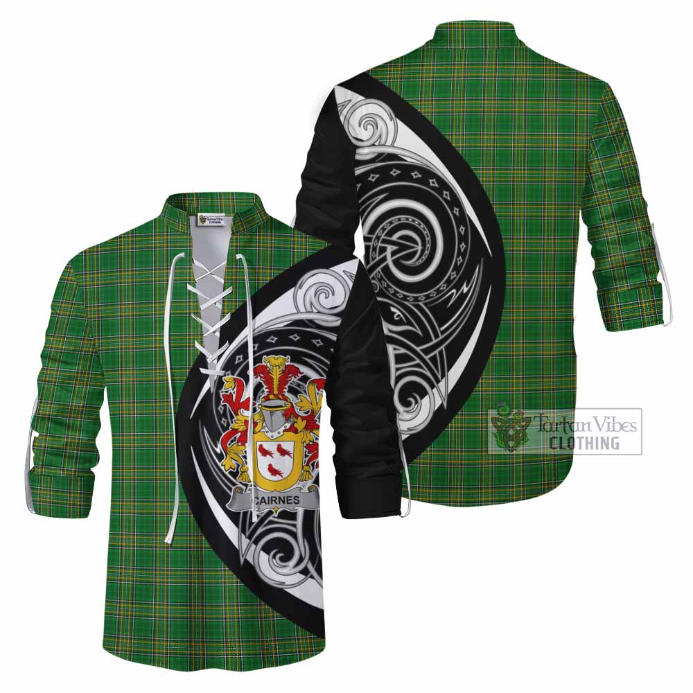 Cairnes Irish Clan Ghillie Kilt Shirt Celtic Circle Style - Tartan Vibes Clothing
