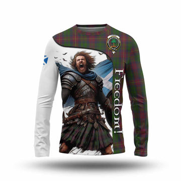 Cairns Crest Tartan Long Sleeve T-Shirt Inspired by the Freedom of Scottish Warrior Unisex - Tartan Vibes Clothing