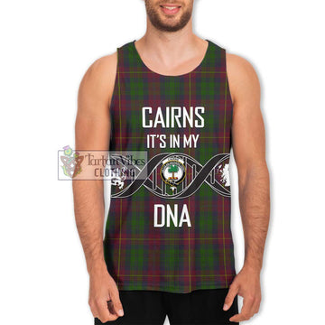 Cairns Tartan Men's Tank Top with Family Crest DNA In Me Style Men - Tartan Vibes Clothing