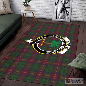 Cairns Tartan Area Rug with Family Crest