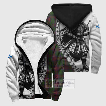 Cairns Tartan Clan Crest Sherpa Hoodie with Highlander Warrior Celtic Style Unisex S - Tartan Vibes Clothing