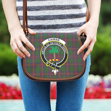 Cairns Tartan Saddle Bag with Family Crest