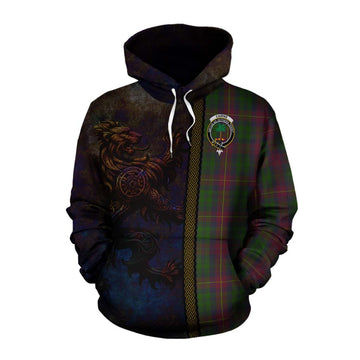 Cairns Tartan Family Crest Cotton Hoodie Alba Gu Brath Be Brave Lion Ancient Style Pullover Hoodie XS - Tartan Vibes Clothing