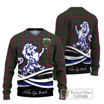 Cairns Tartan Ugly Sweater with Alba Gu Brath Regal Lion Emblem Unisex - Tartan Vibes Clothing