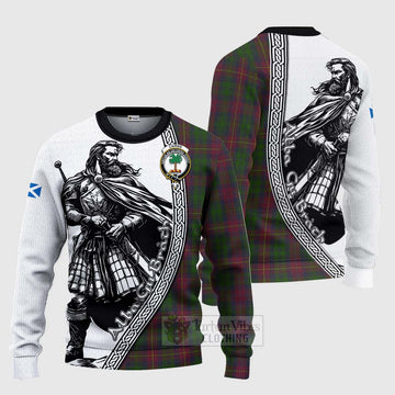 Cairns Tartan Clan Crest Knitted Sweater with Highlander Warrior Celtic Style Unisex - Tartan Vibes Clothing
