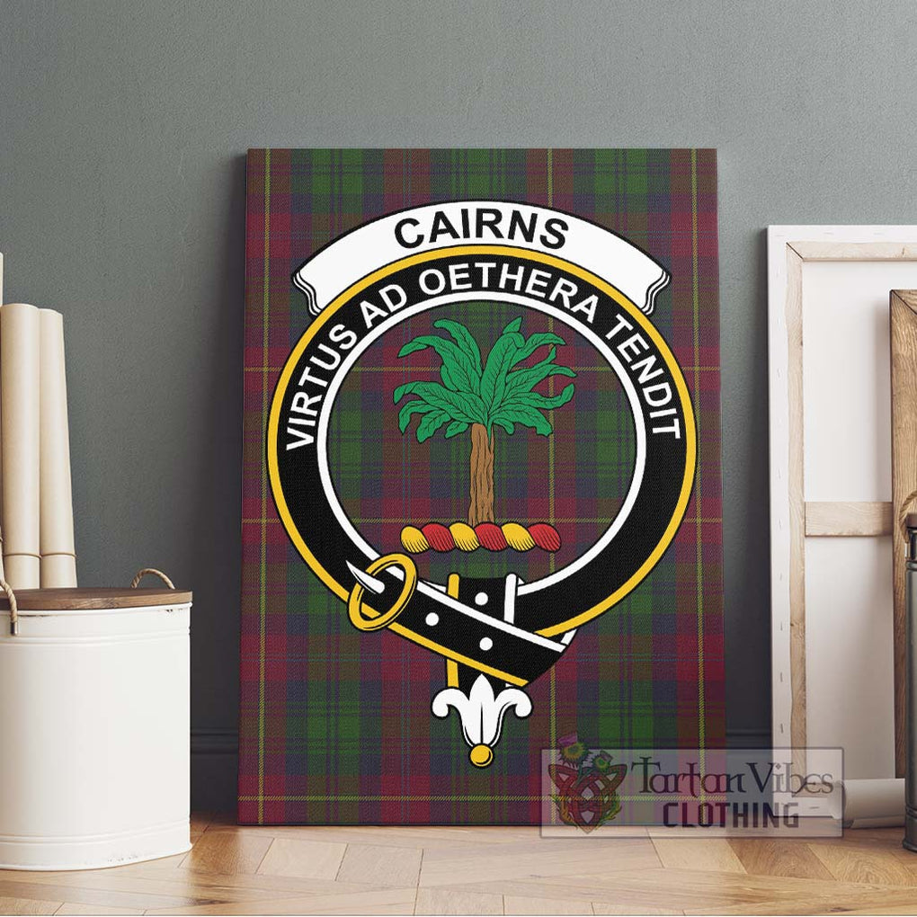 Cairns Tartan Canvas Print Wall Art with Family Crest Without Frame - Tartan Vibes Clothing