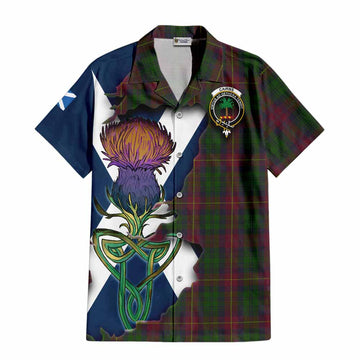 Cairns Tartan Family Crest Hawaiian Shirt Scottish Thistle Celtic Inspired Kid - Tartan Vibes Clothing