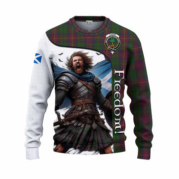 Cairns Crest Tartan Knitted Sweater Inspired by the Freedom of Scottish Warrior Unisex - Tartan Vibes Clothing