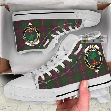 Cairns Tartan High Top Shoes with Family Crest