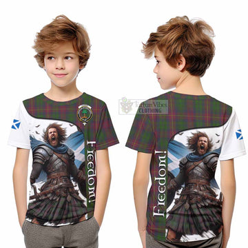 Cairns Crest Tartan Kid T-Shirt Inspired by the Freedom of Scottish Warrior - Tartan Vibes Clothing