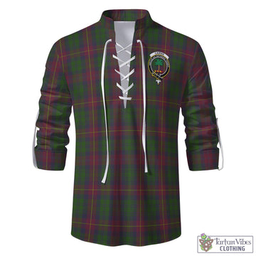 Cairns Tartan Men's Scottish Traditional Jacobite Ghillie Kilt Shirt with Family Crest - Tartan Vibes Clothing