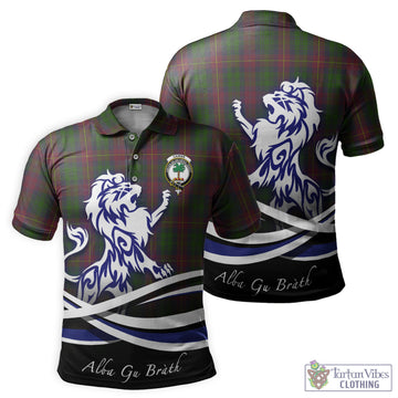 Cairns Tartan Polo Shirt with Alba Gu Brath Regal Lion Emblem - Tartan Vibes Clothing
