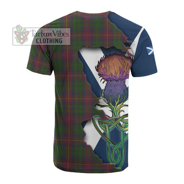Cairns Tartan Family Crest Cotton T-shirt Scottish Thistle Celtic Inspired - Tartan Vibes Clothing