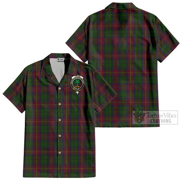 Cairns Tartan Cotton Hawaiian Shirt with Family Crest