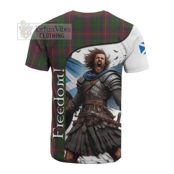 Cairns Crest Tartan Cotton T-shirt Inspired by the Freedom of Scottish Warrior - Tartan Vibes Clothing