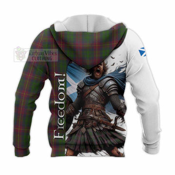 Cairns Crest Tartan Knitted Hoodie Inspired by the Freedom of Scottish Warrior - Tartan Vibes Clothing