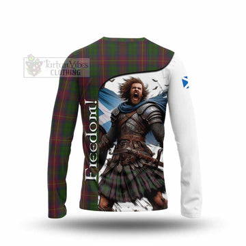 Cairns Crest Tartan Long Sleeve T-Shirt Inspired by the Freedom of Scottish Warrior - Tartan Vibes Clothing