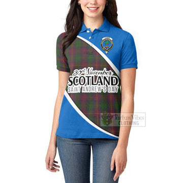 Cairns Family Crest Tartan Women's Polo Shirt Celebrate Saint Andrew's Day in Style - Tartan Vibes Clothing