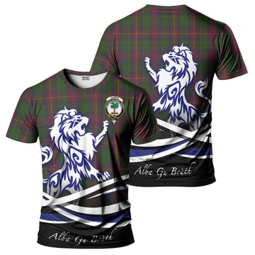 Cairns Tartan T-Shirt with Alba Gu Brath Regal Lion Emblem - Tartan Vibes Clothing