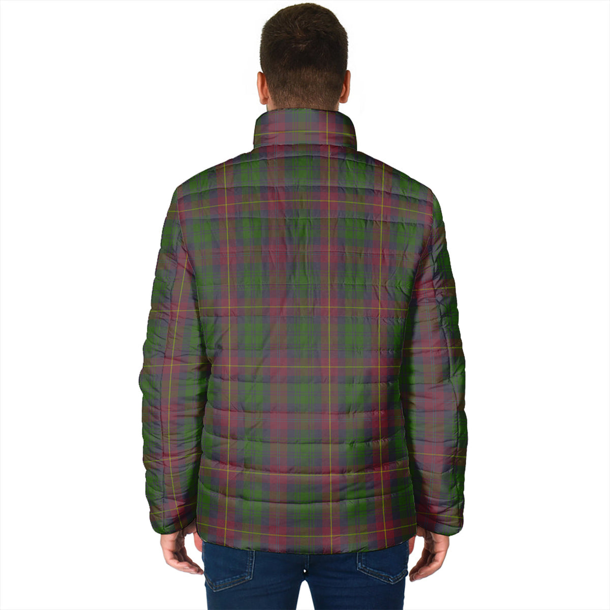 Cairns Tartan Padded Jacket with Family Crest - Tartan Vibes Clothing