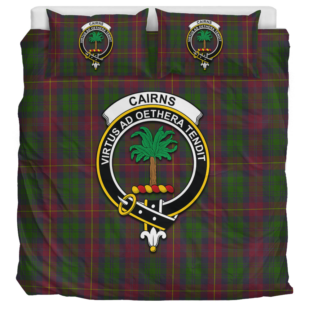 Cairns Tartan Bedding Set with Family Crest - Tartan Vibes Clothing