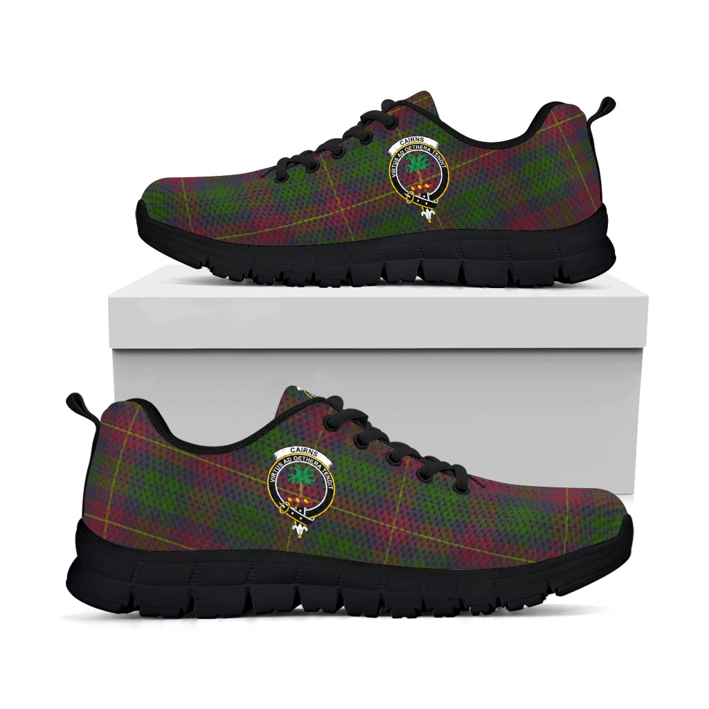 Cairns Tartan Sneakers with Family Crest - Tartan Vibes Clothing