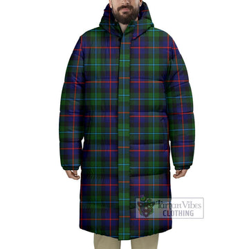 Calder Tartan Long Down Jacket