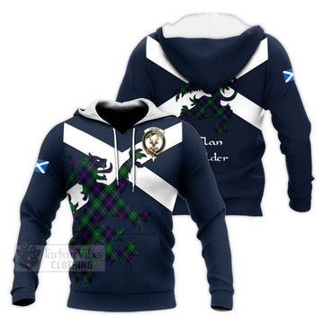 Calder Tartan Lion Rampant Knitted Hoodie Proudly Display Your Heritage with Alba Gu Brath and Clan Name