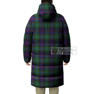 Calder Tartan Long Down Jacket