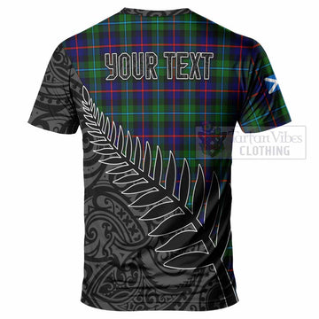 Calder Crest Tartan T-Shirt with New Zealand Silver Fern Half Style