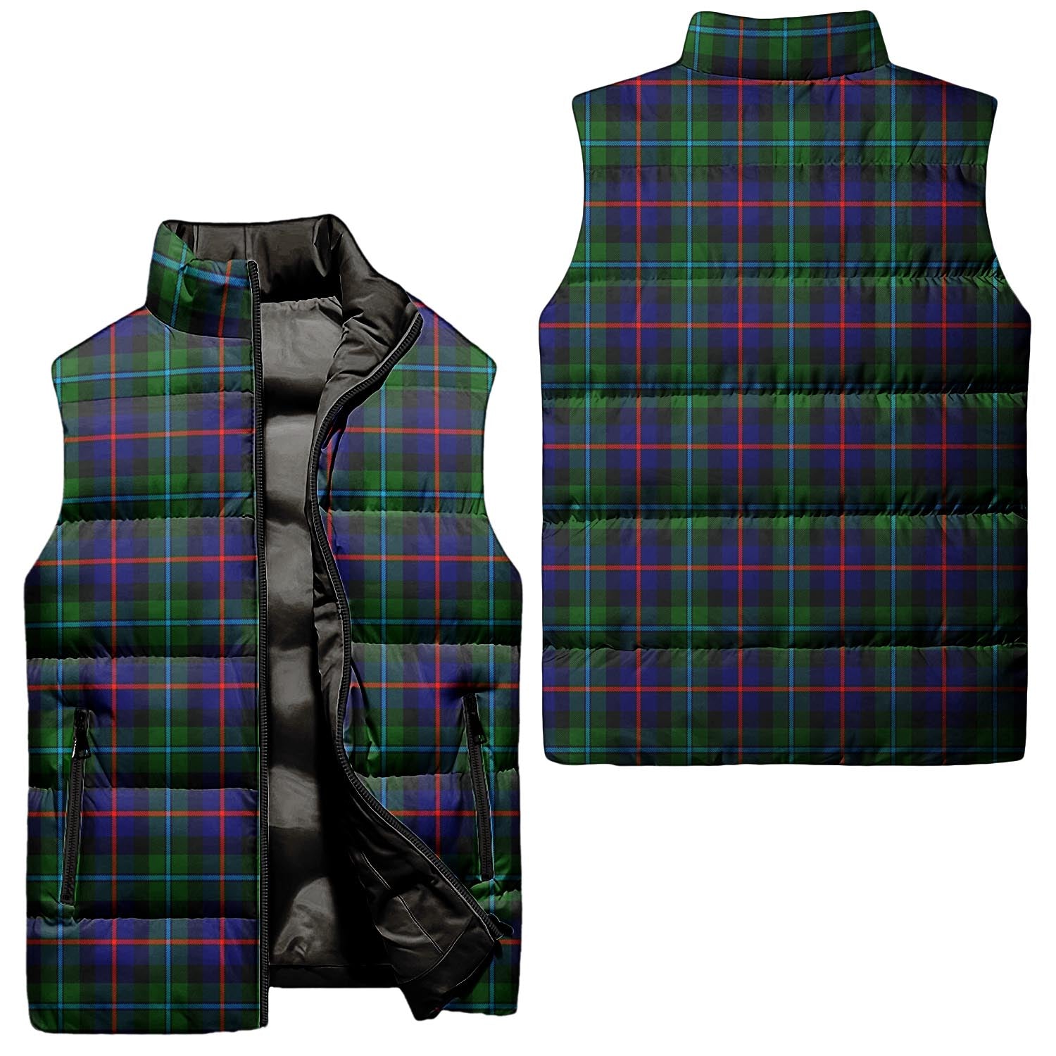 Calder Modern Tartan Sleeveless Puffer Jacket Unisex - Tartanvibesclothing