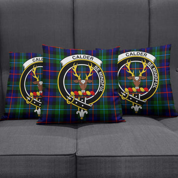 Calder Tartan Pillow Cover with Family Crest Rectangle Pillow Cover 51*91cm - Tartan Vibes Clothing