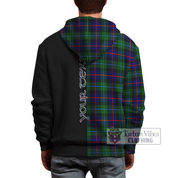 Calder Tartan Hoodie with Family Crest and Half Of Me Style