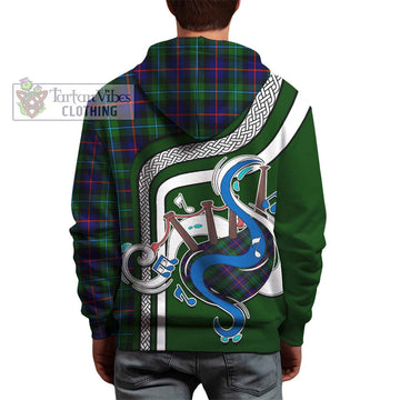 Calder Tartan Hoodie with Epic Bagpipe Style