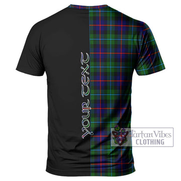 Calder Tartan T-Shirt with Family Crest and Half Of Me Style