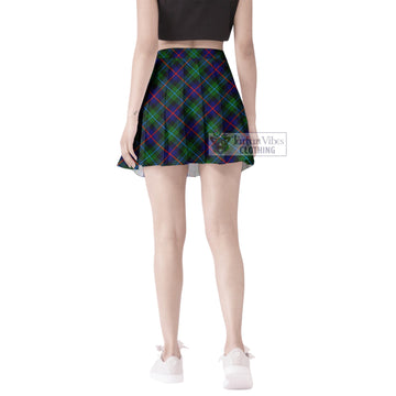 Calder Tartan Women's Plated Mini Skirt