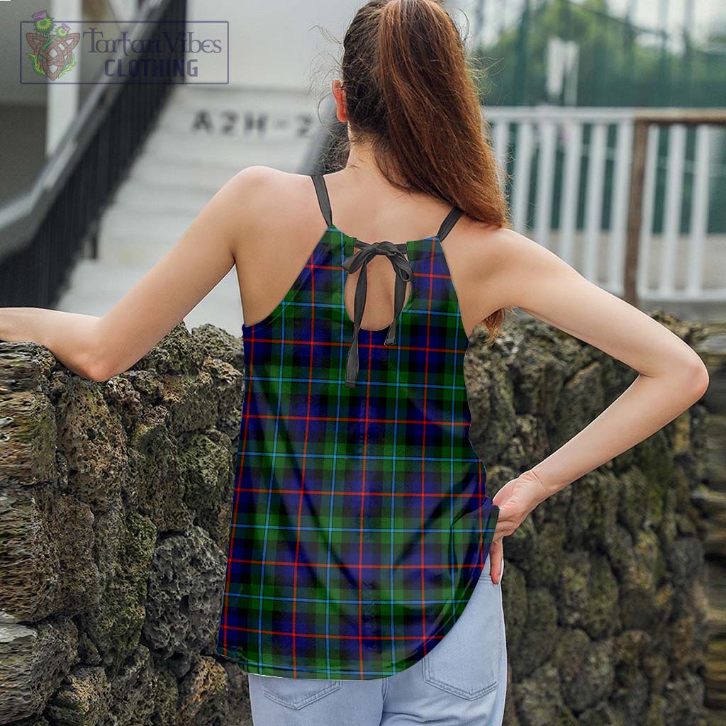 Tartan Vibes Clothing Calder Modern Tartan Loose Halter Neck Camisole