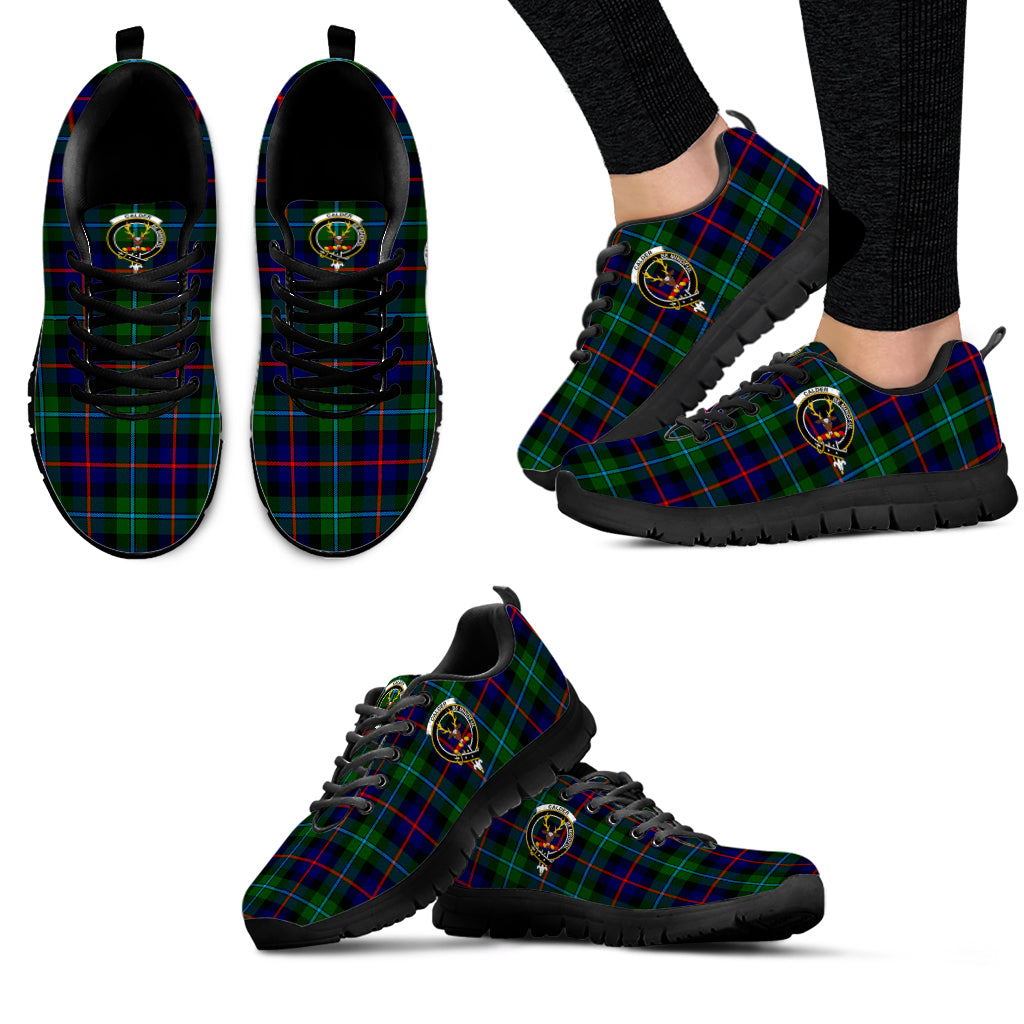 Calder Tartan Sneakers with Family Crest - Tartan Vibes Clothing