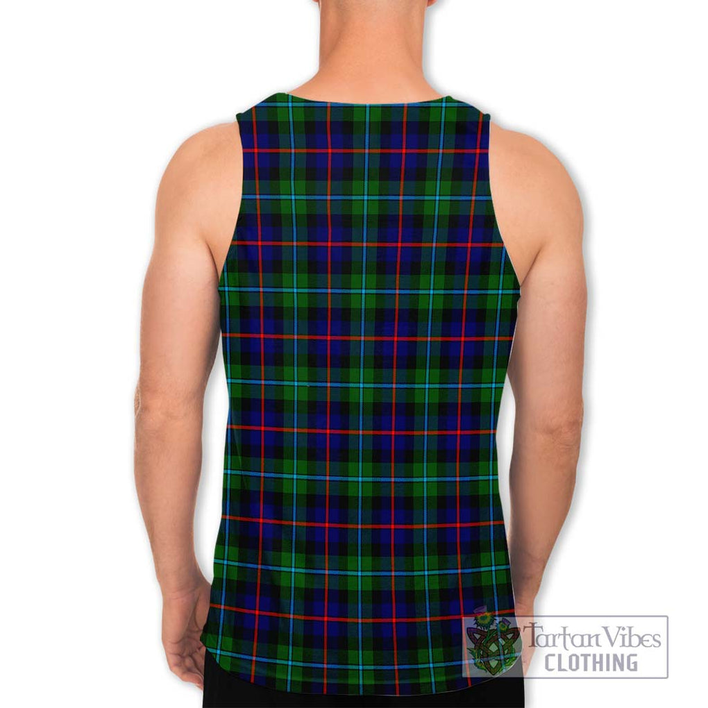 Calder Tartan Men's Tank Top with Family Crest DNA In Me Style - Tartanvibesclothing Shop