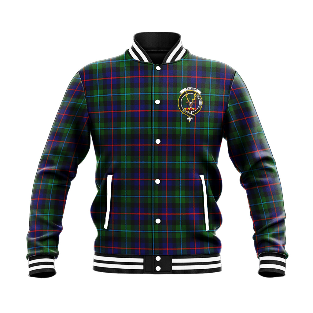 Calder Tartan Baseball Jacket with Family Crest - Tartan Vibes Clothing