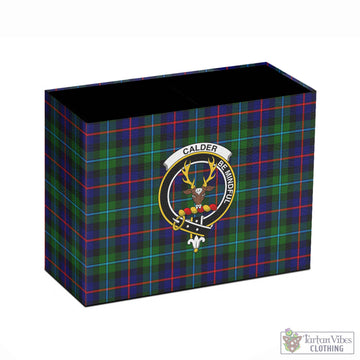 Calder Tartan Pen Holder with Family Crest - Tartan Vibes Clothing