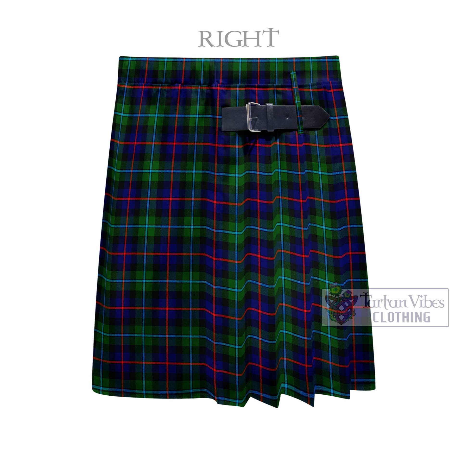 Tartan Vibes Clothing Calder Modern Tartan Men's Pleated Skirt - Fashion Casual Retro Scottish Style