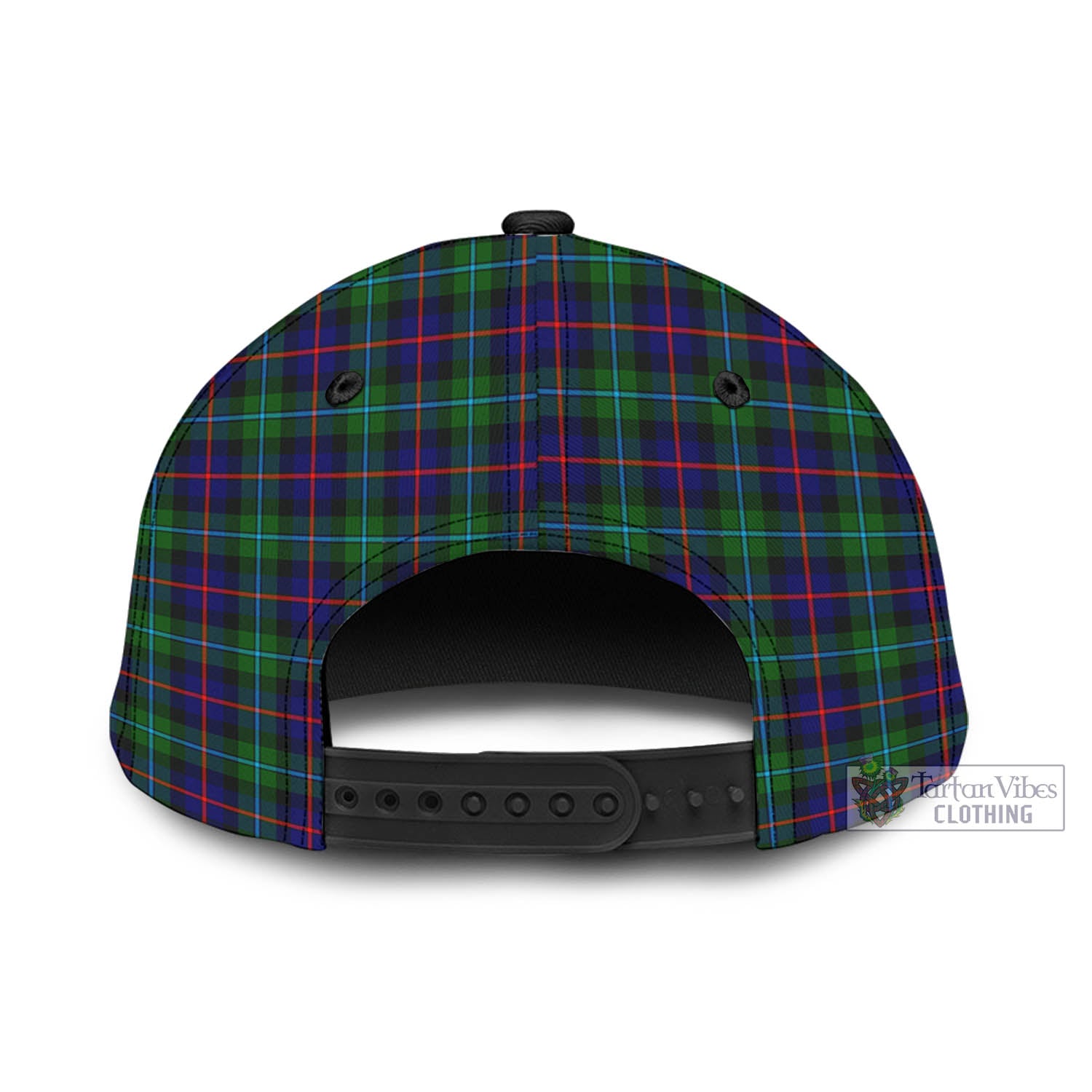 Tartan Vibes Clothing Calder Modern Tartan Classic Cap with Family Crest In Me Style